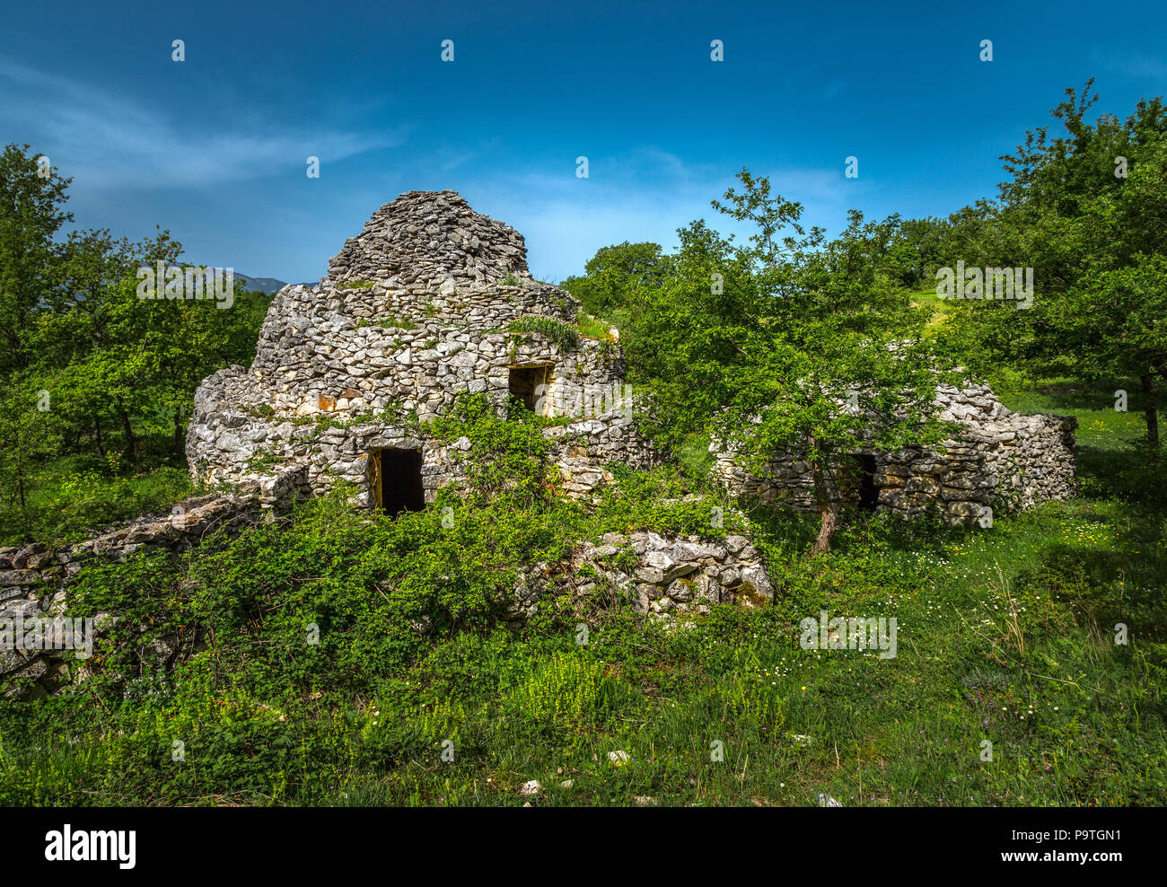 pastoral shed, tholos. Abruzzo Stock Photo