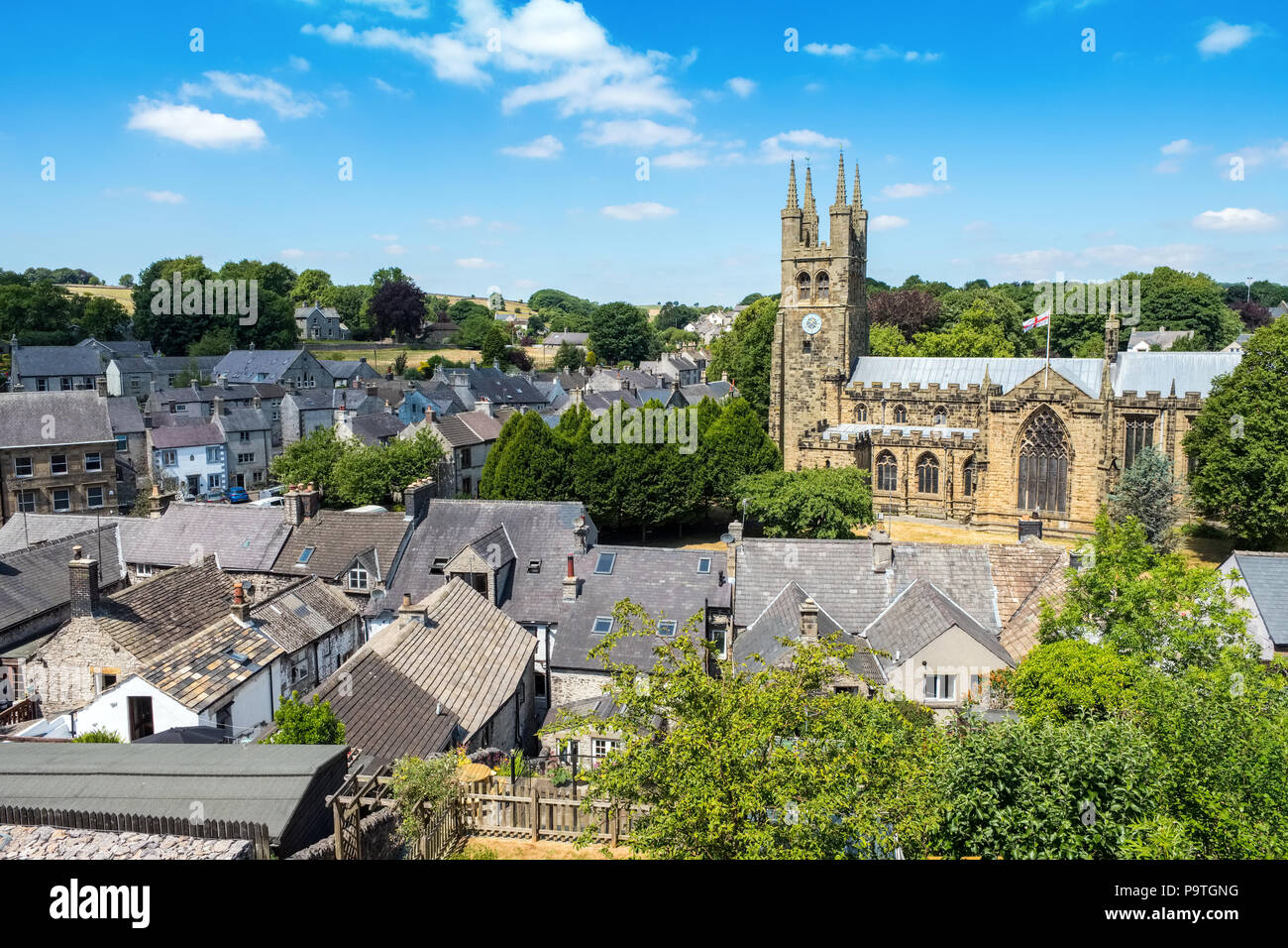 Tideswell church in the Derbyshire village Stock Photo