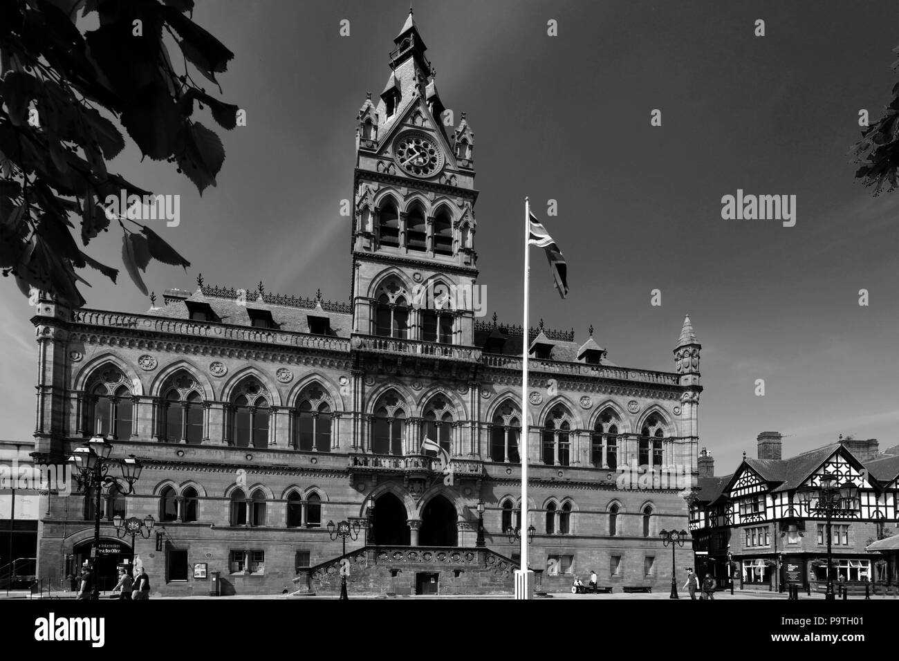 Chester Town Hall, Northgate Street, Chester City, Cheshire, England Stock Photo