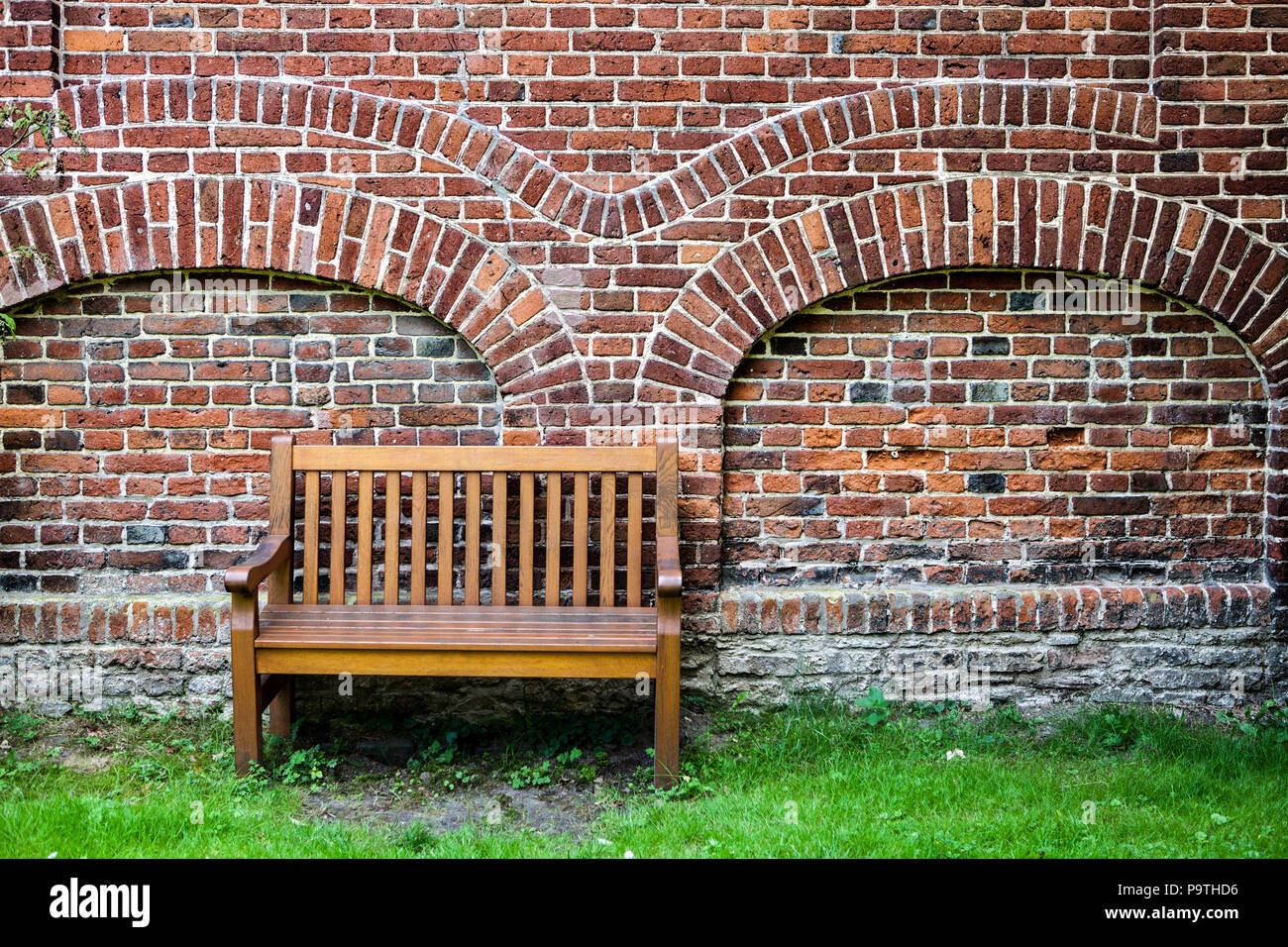 Empty bench , Germany Stock Photo