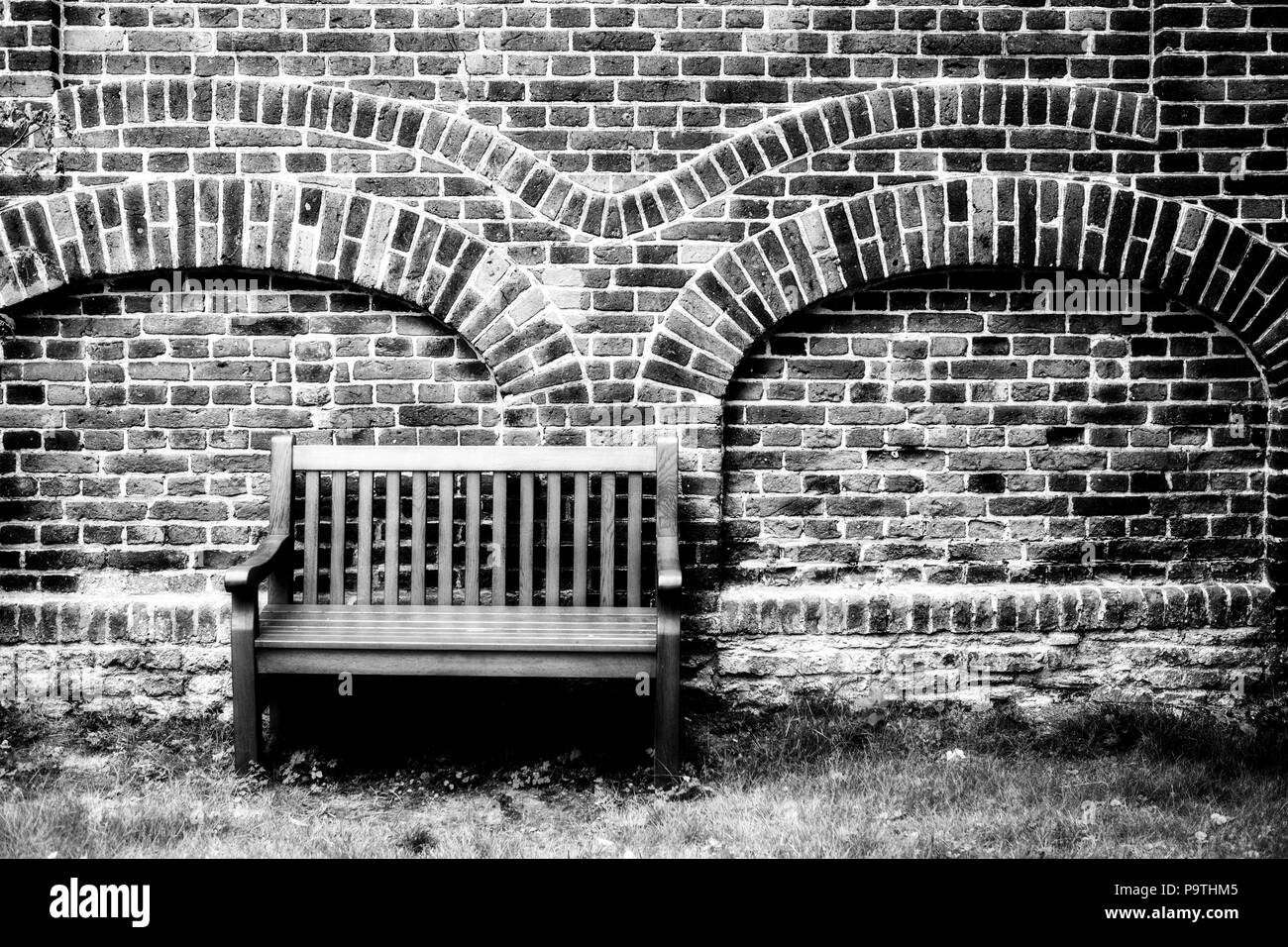 Empty bench , Germany Stock Photo