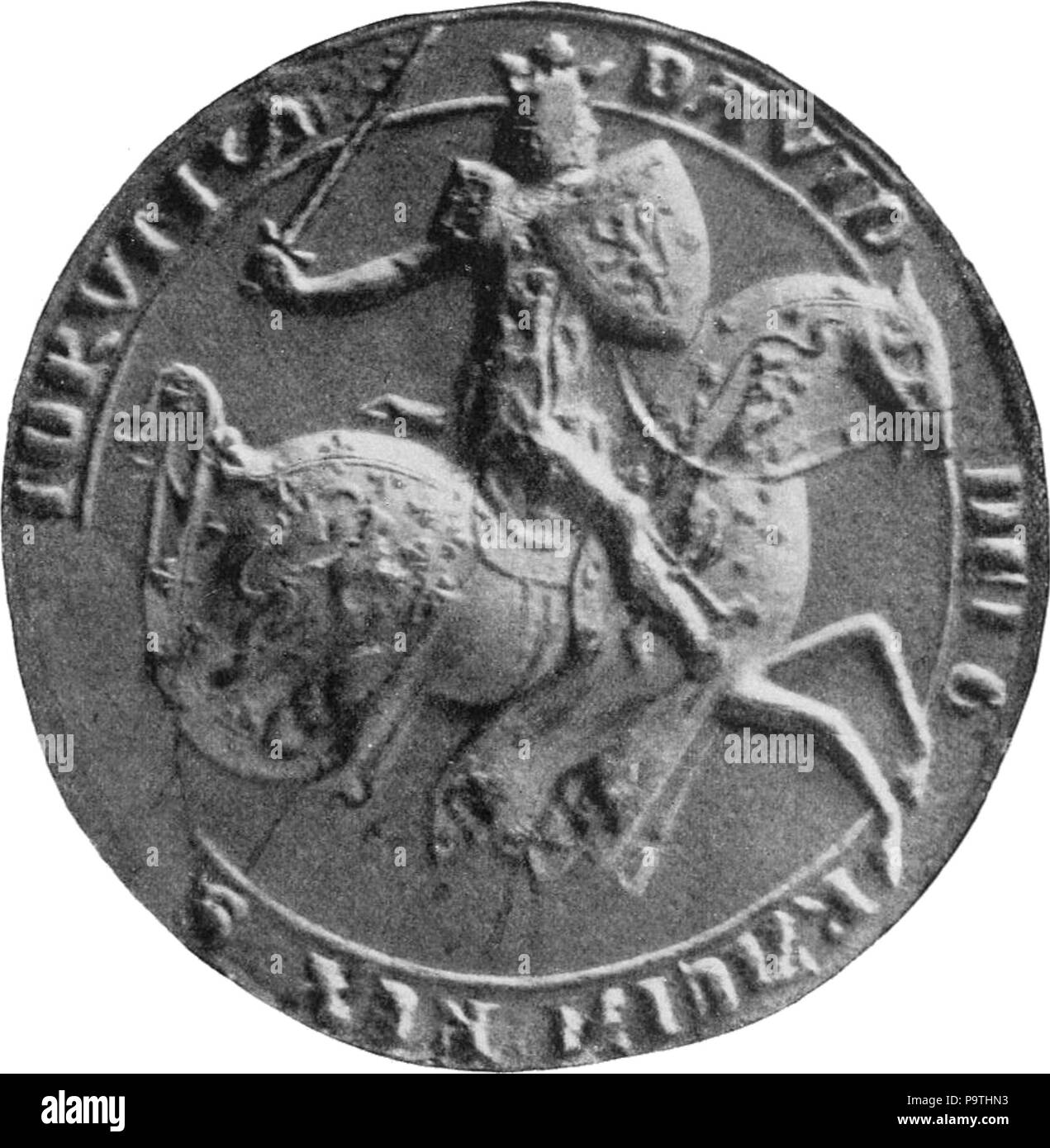 373 David II, King of Scotland seal Stock Photo
