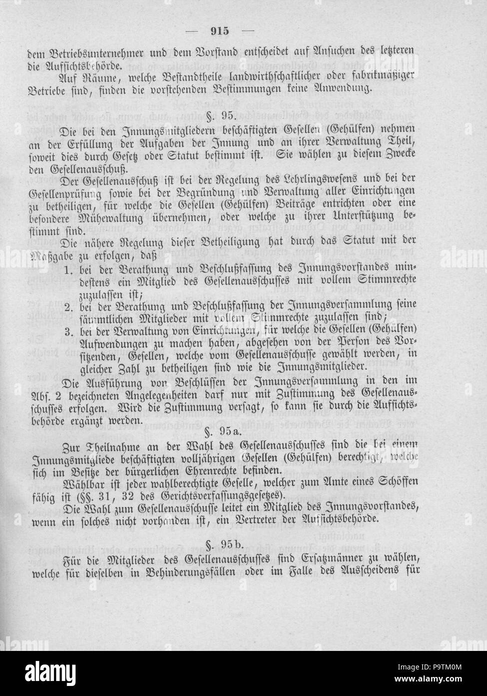 402 Deutsches Reichsgesetzblatt 1900 047 0915 Stock Photo