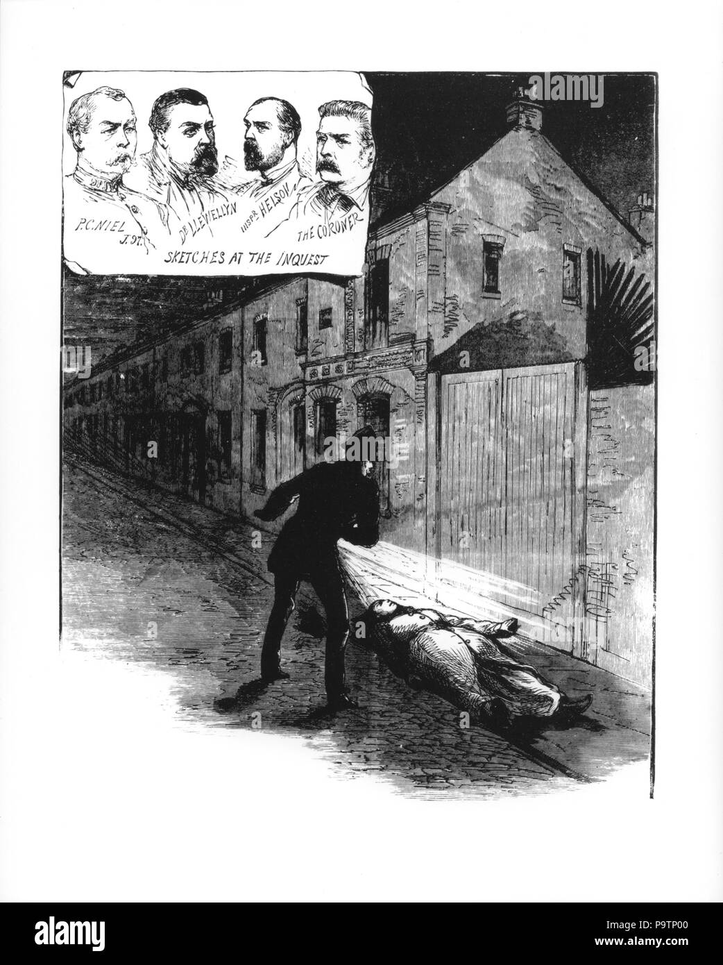 The first of the ripper murders Stock Photo