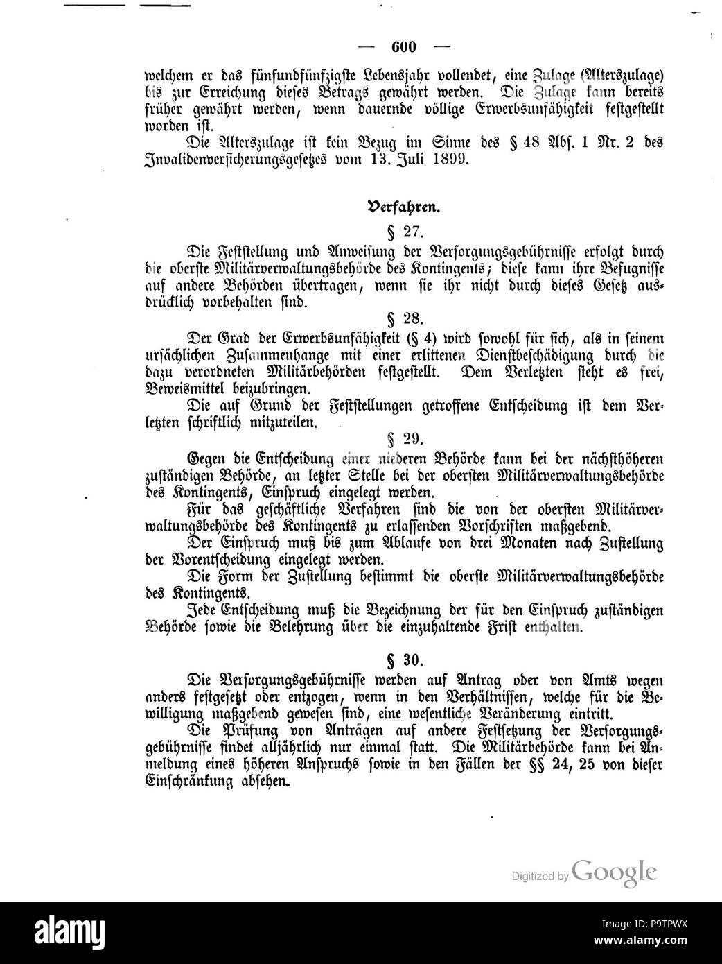 419 Deutsches Reichsgesetzblatt 1906 030 600 Stock Photo