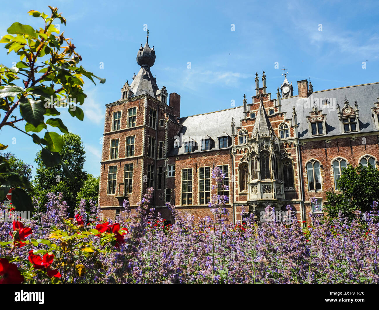 The Arenberg castle loacted next to the city of Leuven and now the residence of the Catholic University of Leuven Stock Photo