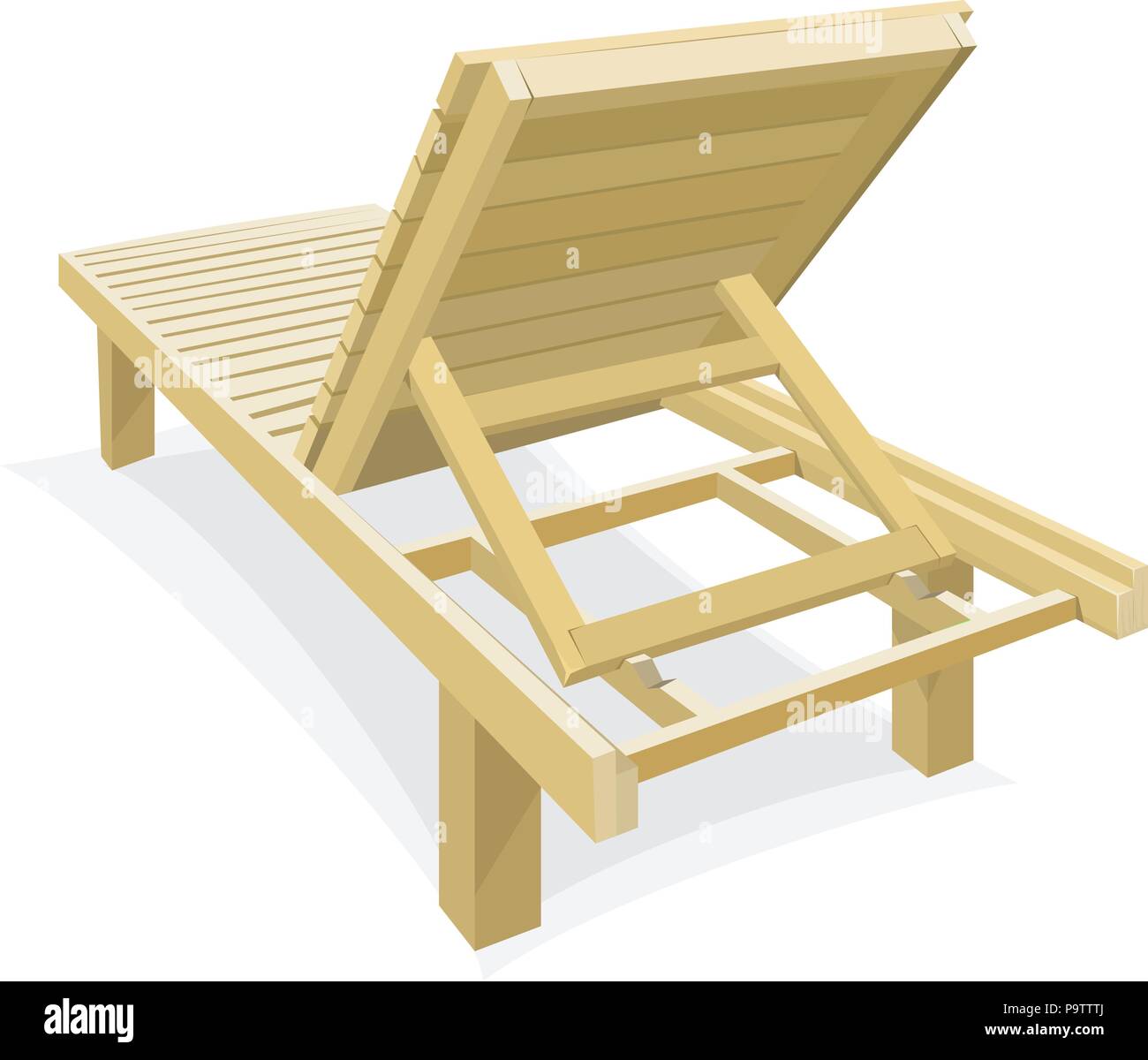 Lounge deck chair Stock Vector Images - Alamy