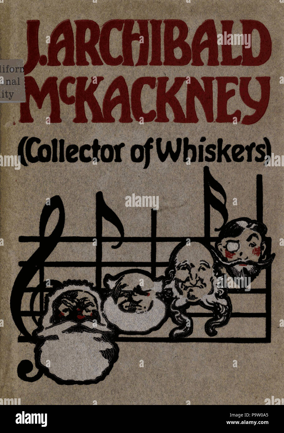 354 Cover--J Archibald McKackney (collector of whiskers) Stock Photo
