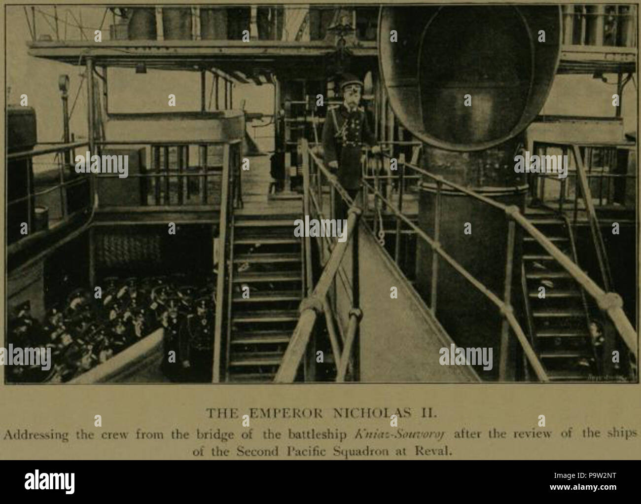 363 Czar Nicholas II aboard battleship Stock Photo - Alamy