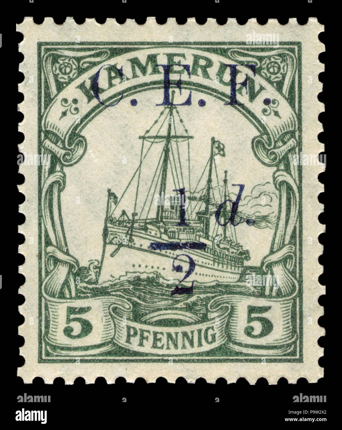 363 D-Kamerun Britisch 1915 2 Stock Photo
