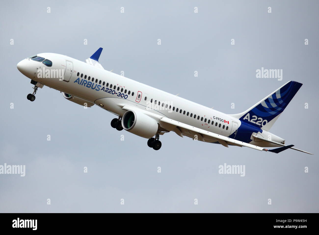 Airbus shows off A220-300 aircraft in demonstration tour