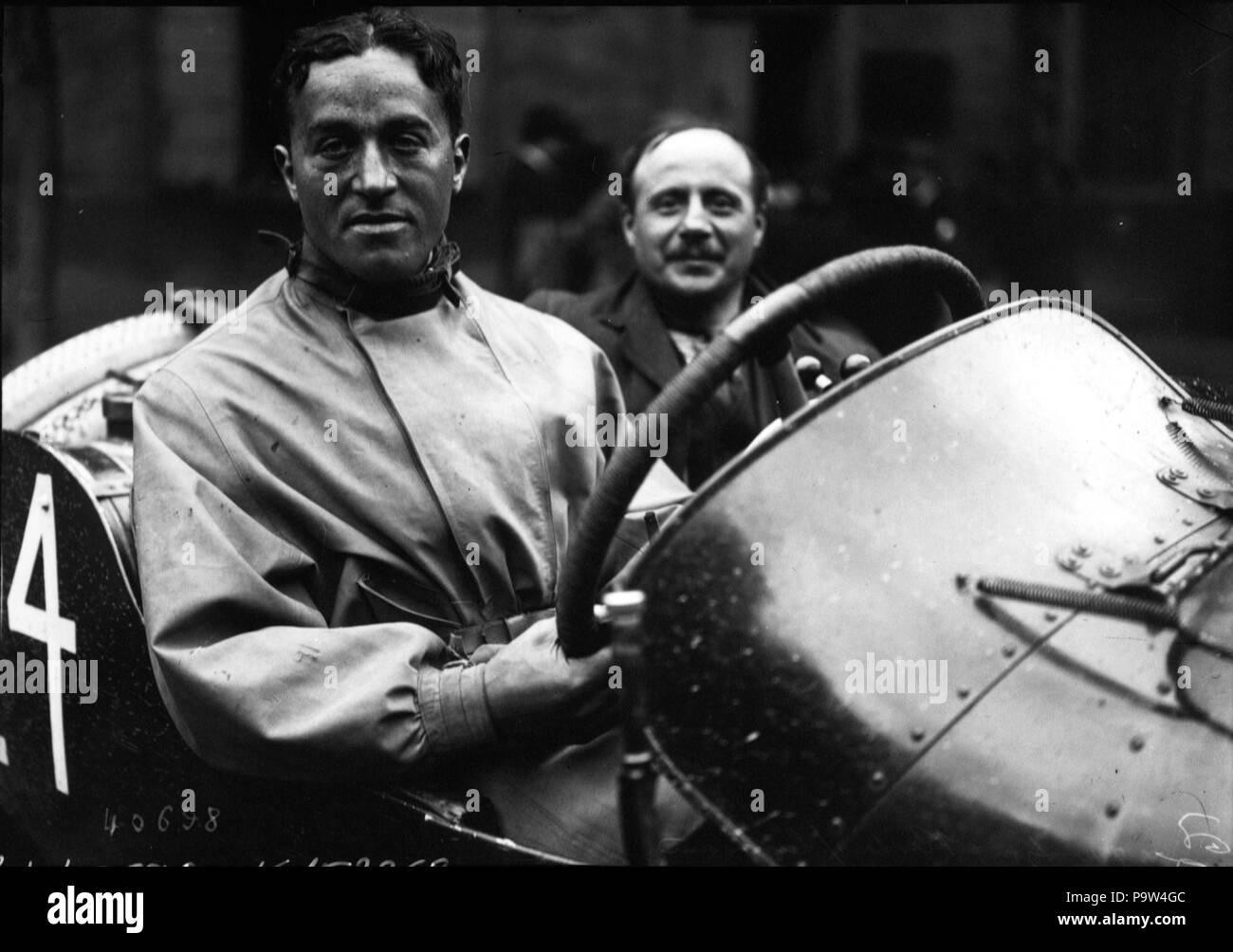371 Dario Resta at the 1914 French Grand Prix (2) Stock Photo