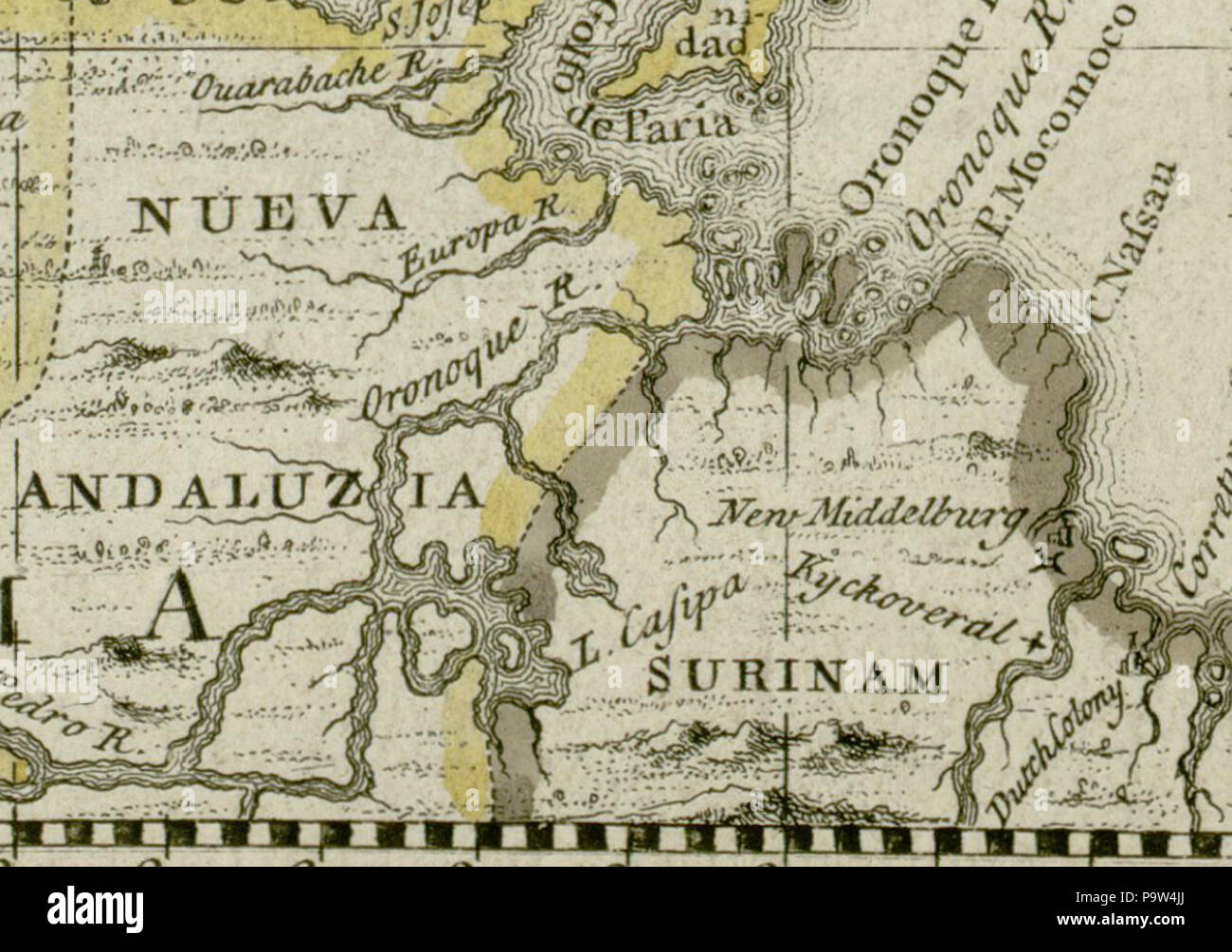 1680 map americas hi-res stock photography and images - Alamy