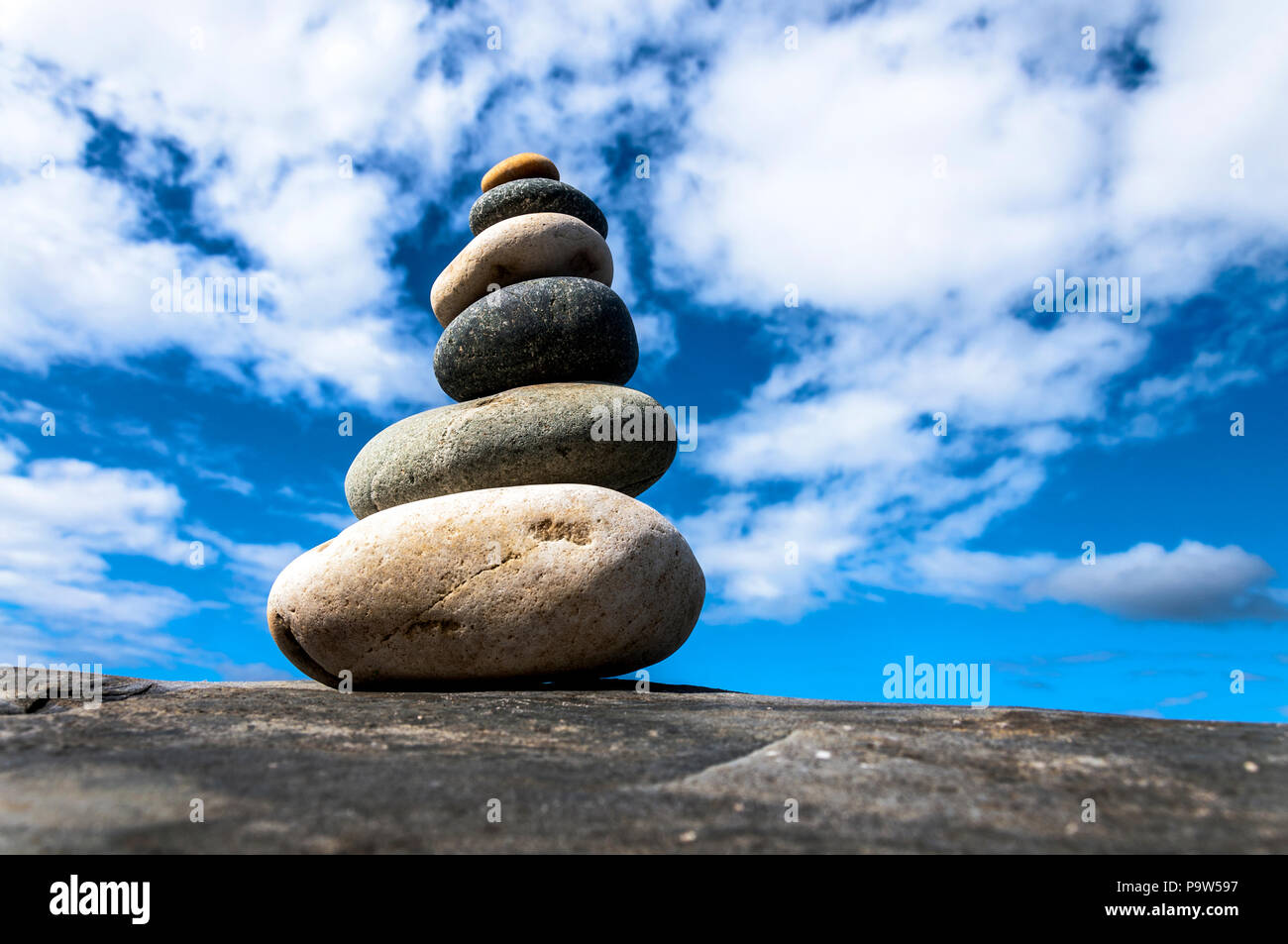 Rock Balancing or Stone Balancing. Rocks Stacking. River. Stock Photo -  Image of meditation, landscape: 138927500