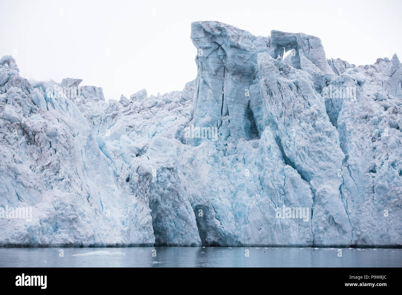 Glacier, Burgerbukta, Hornsund, Svalbard Stock Photo