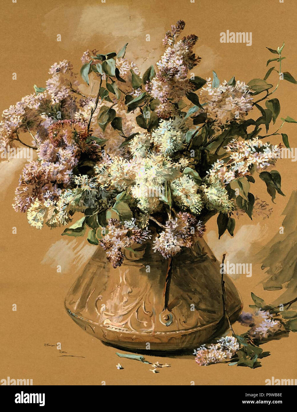 Nourse  Elizabeth - Lilacs Stock Photo
