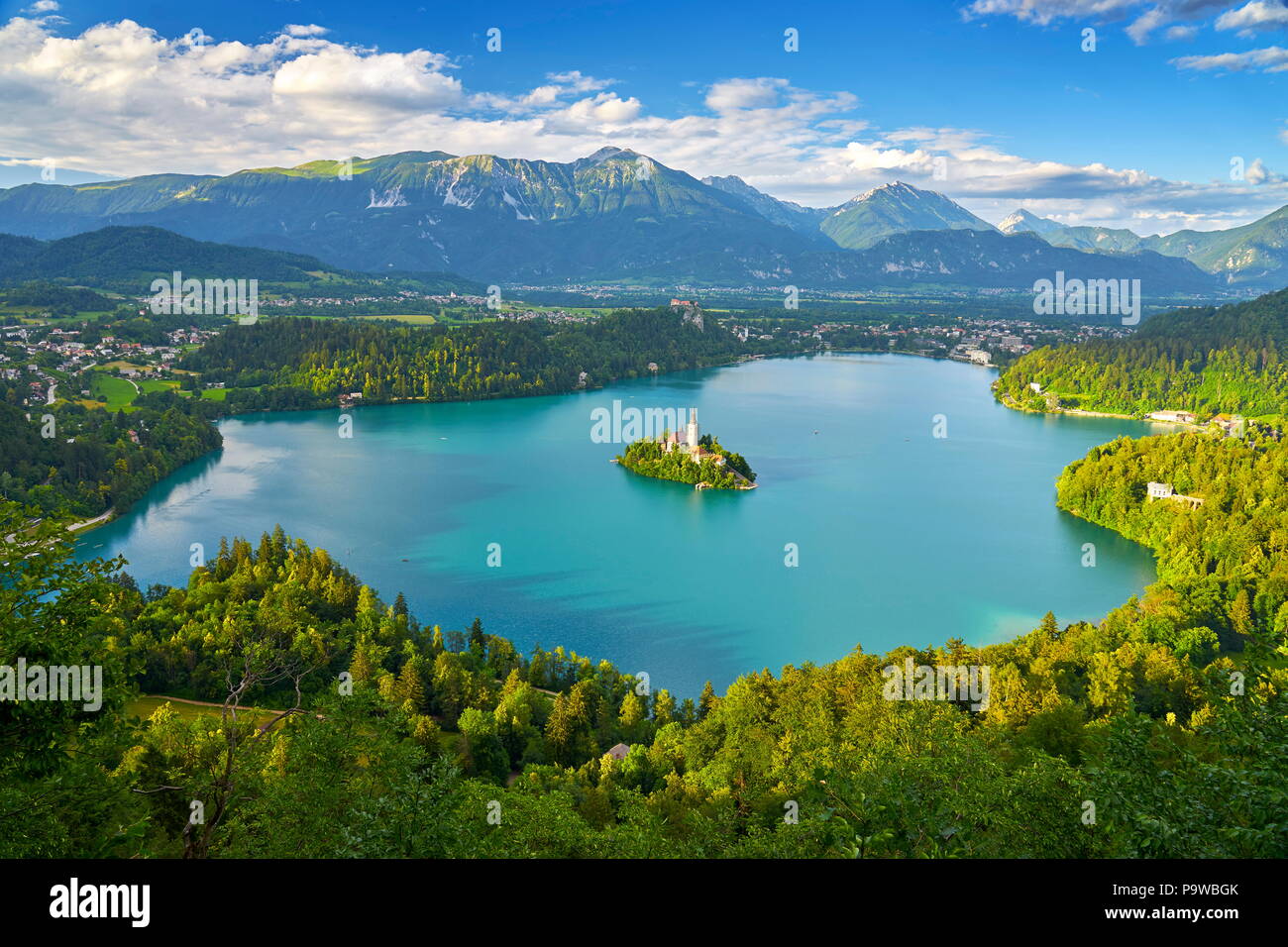 Lake Bled, Julian Alps, Slovenia Stock Photo Alamy