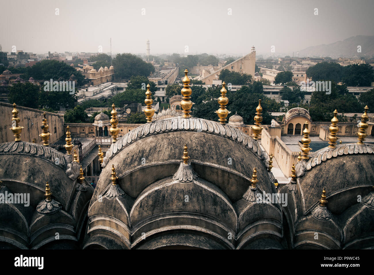 Pink City, Jaipur. view from top of the hawa mahal Stock Photo