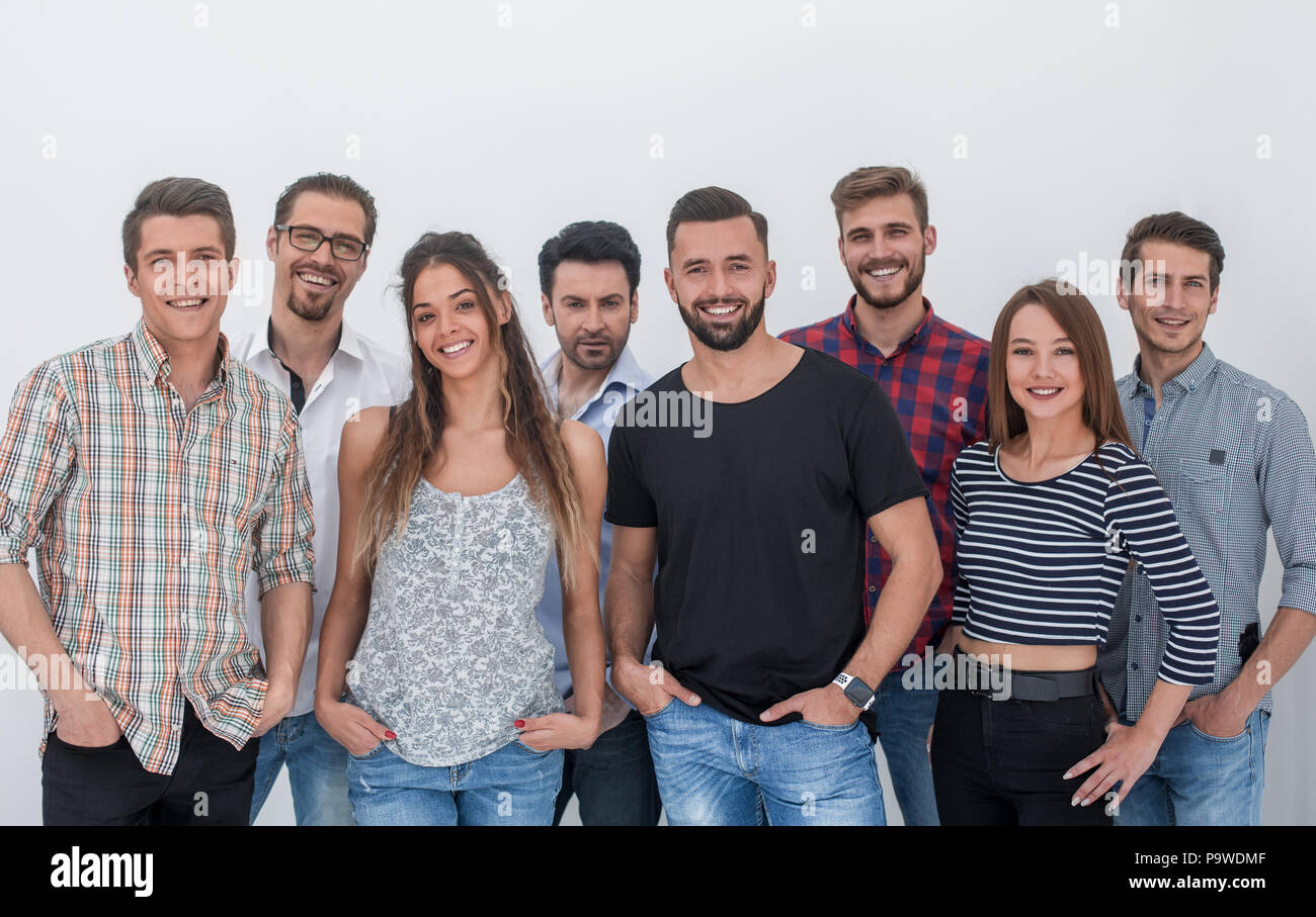 group of successful young people standing together Stock Photo - Alamy