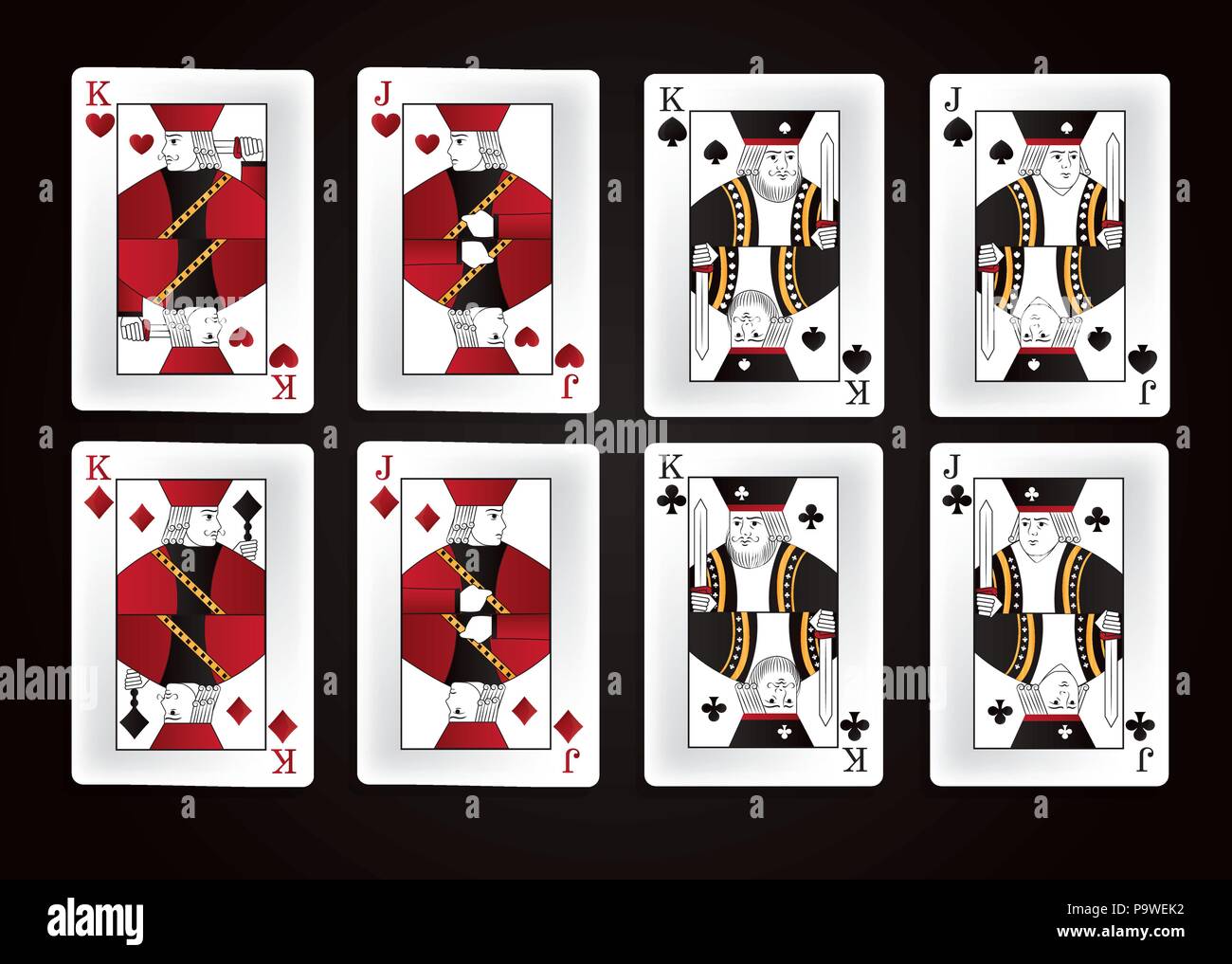 Leisure kings cards Stock Vector Image & Art - Alamy