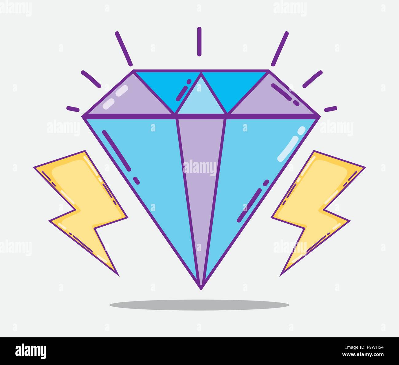 Prinable Diamond Rays Diamond with rays Stock Vector Image & Art - Alamy