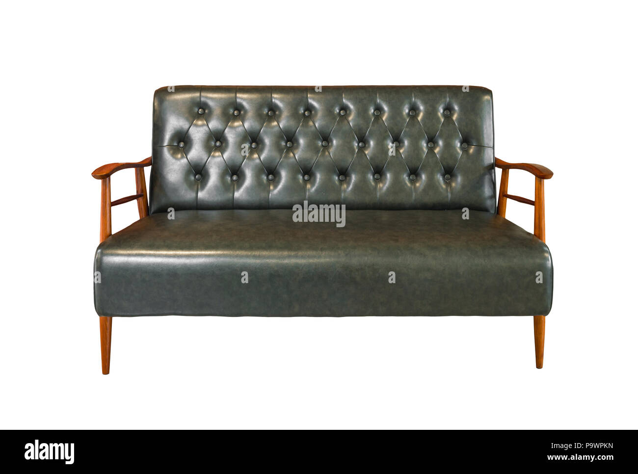 Vintage sofa, armchair isolate on White Background Stock Photo