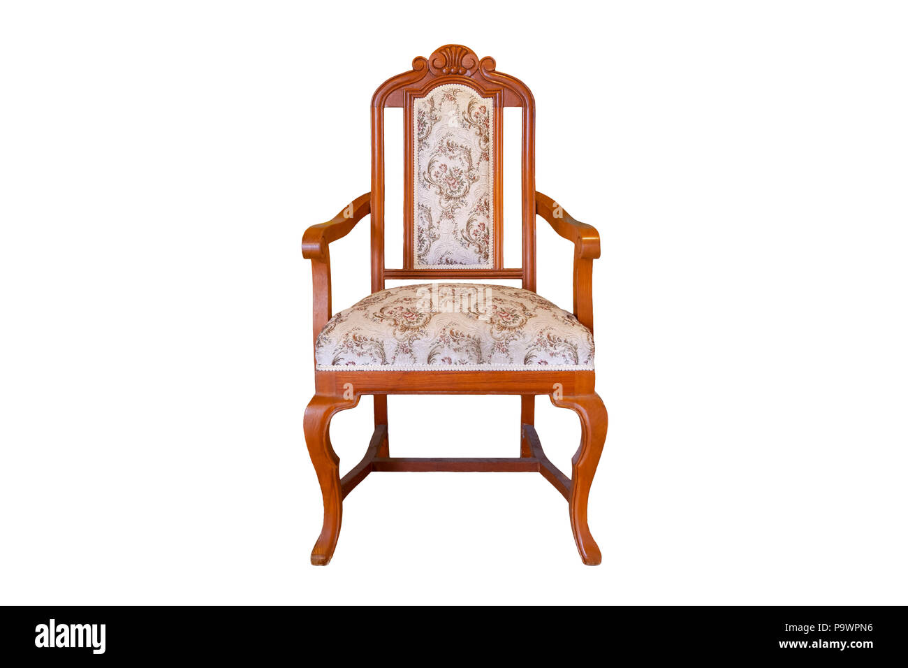 Luxury  Vintage chair isolate on White Background Stock Photo