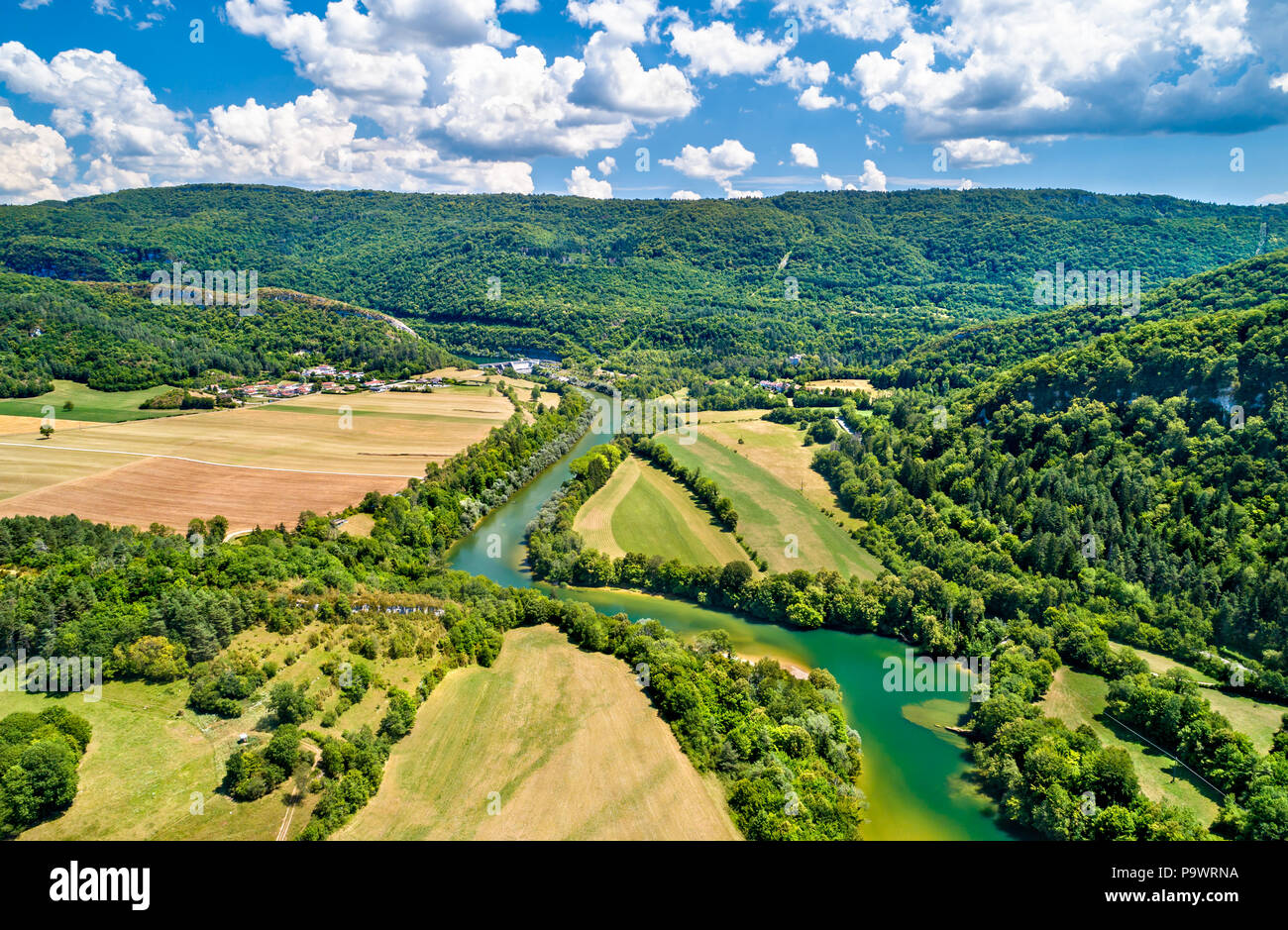 The of the Ain river in France Stock Photo Alamy