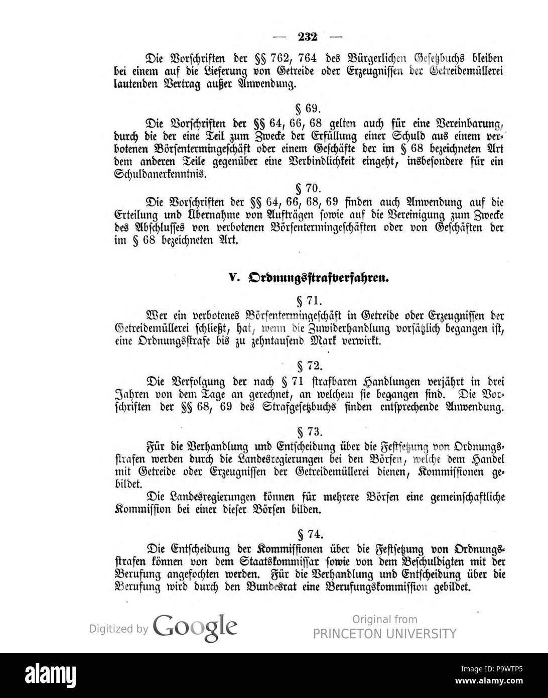 427 Deutsches Reichsgesetzblatt 1908 027 232 Stock Photo