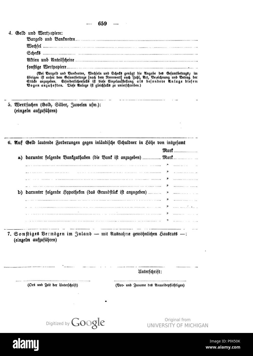 461 Deutsches Reichsgesetzblatt 1915 139 659 Stock Photo