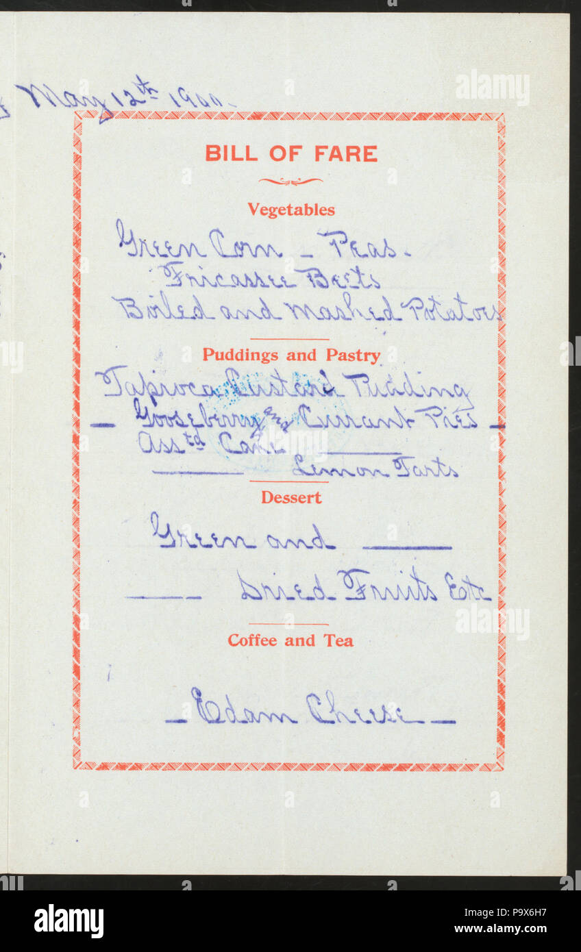 559 DINNER (held by) PACIFIC MAIL STEAMSHP COMPANY (at) SS CITY OF RIO ...