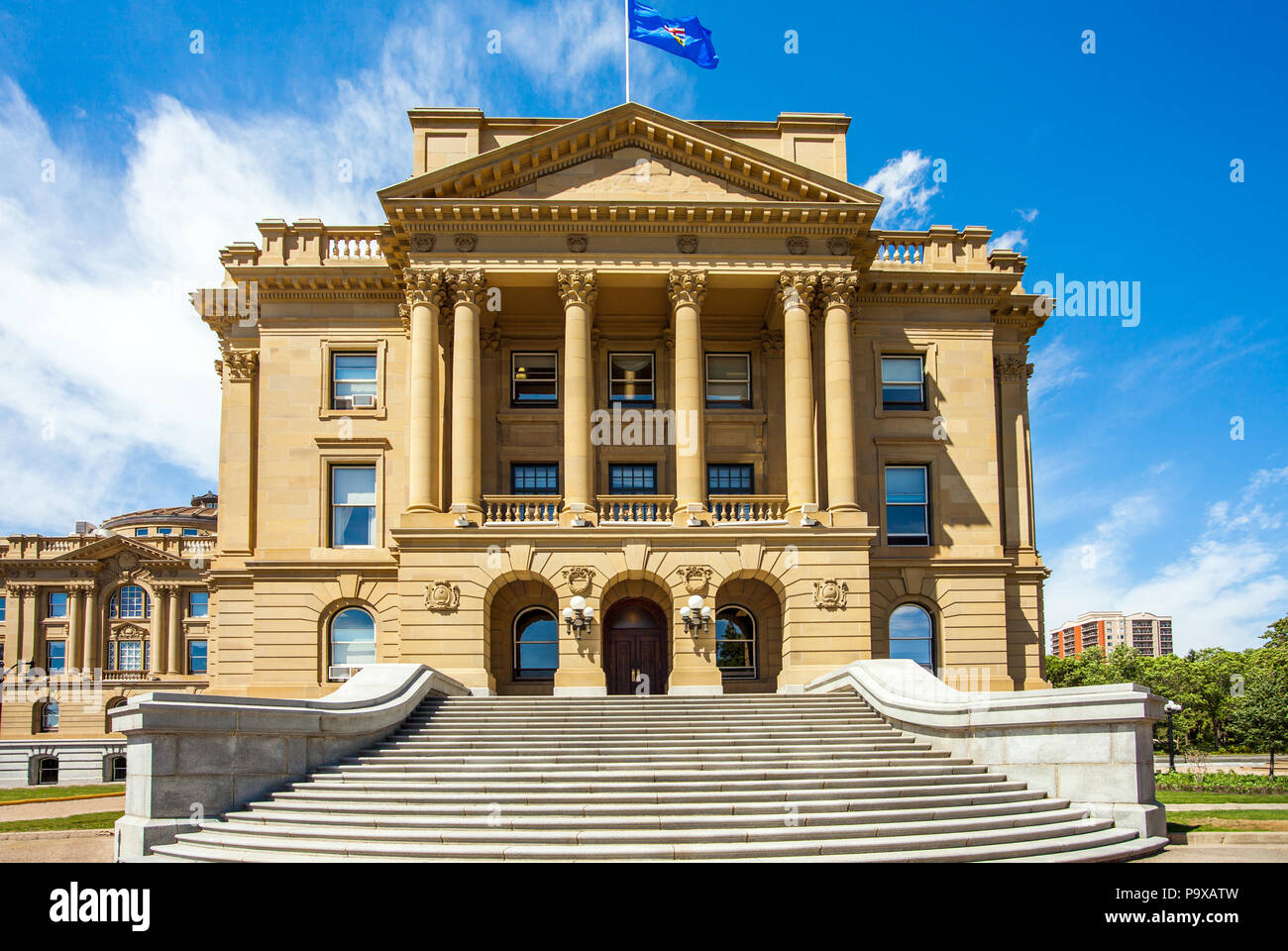 Alberta Legislature Building Edmonton Alberta Canada Stock Photo