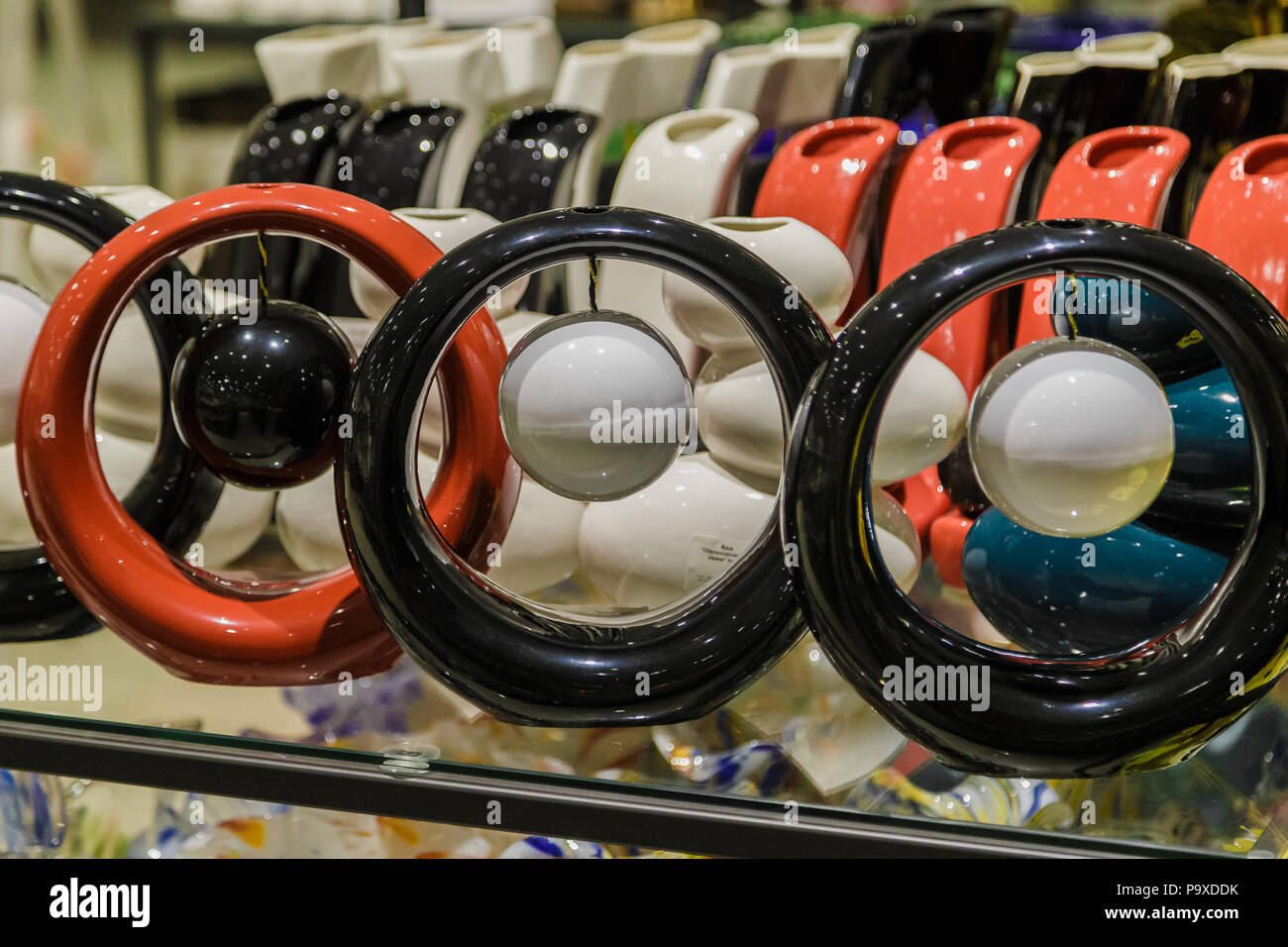 Abstract vases in black and white, background of vases Stock Photo Alamy