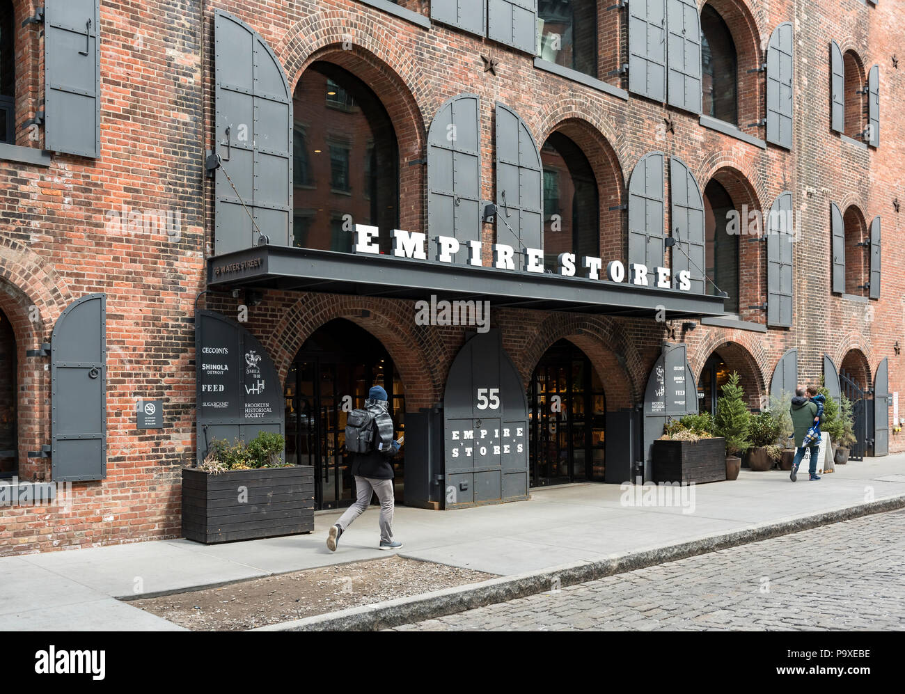Empire Stores building in DUMBO, Brooklyn, New York City, USA Stock Photo
