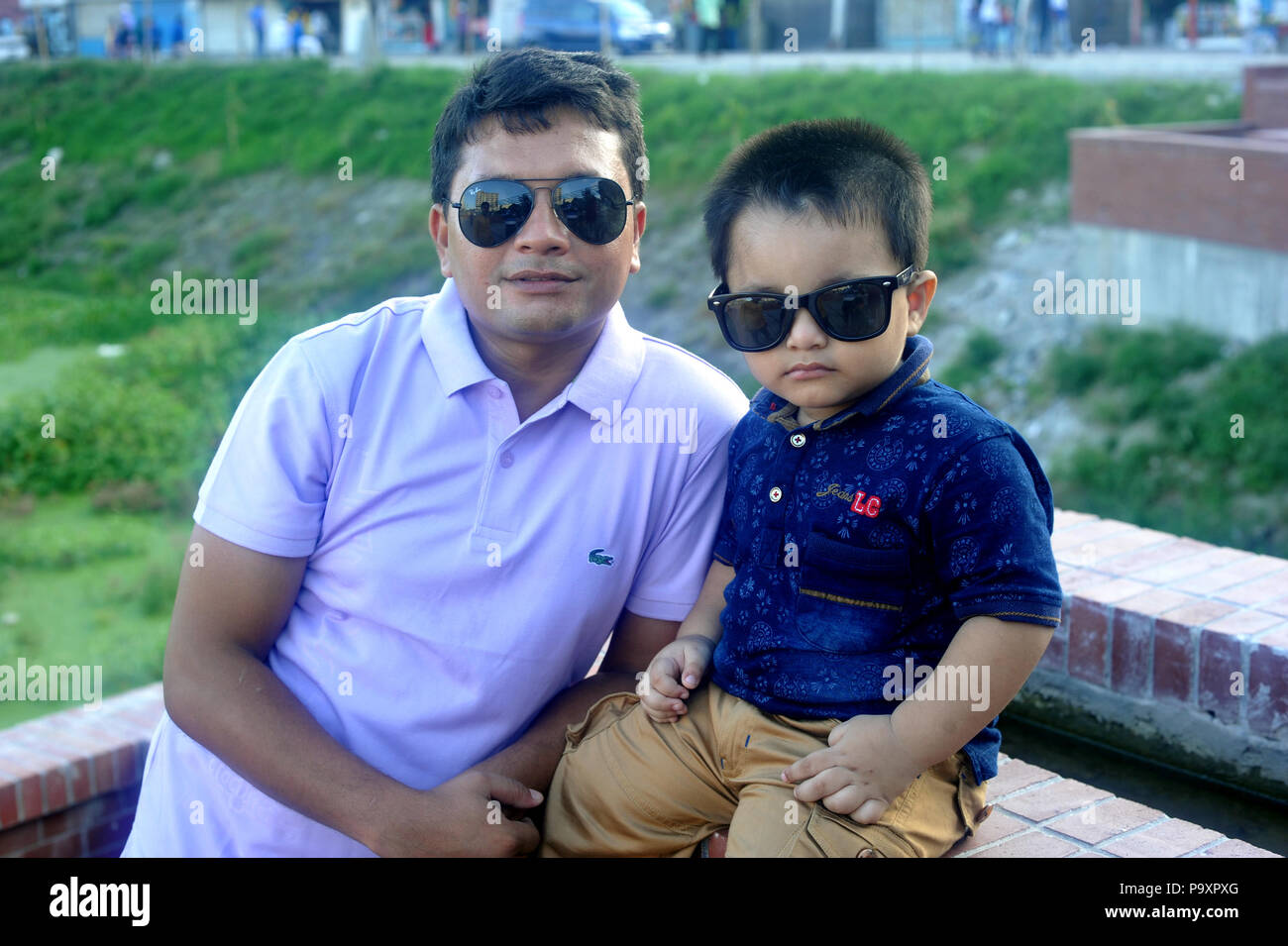 Father and child in Bangladesh Stock Photo - Alamy
