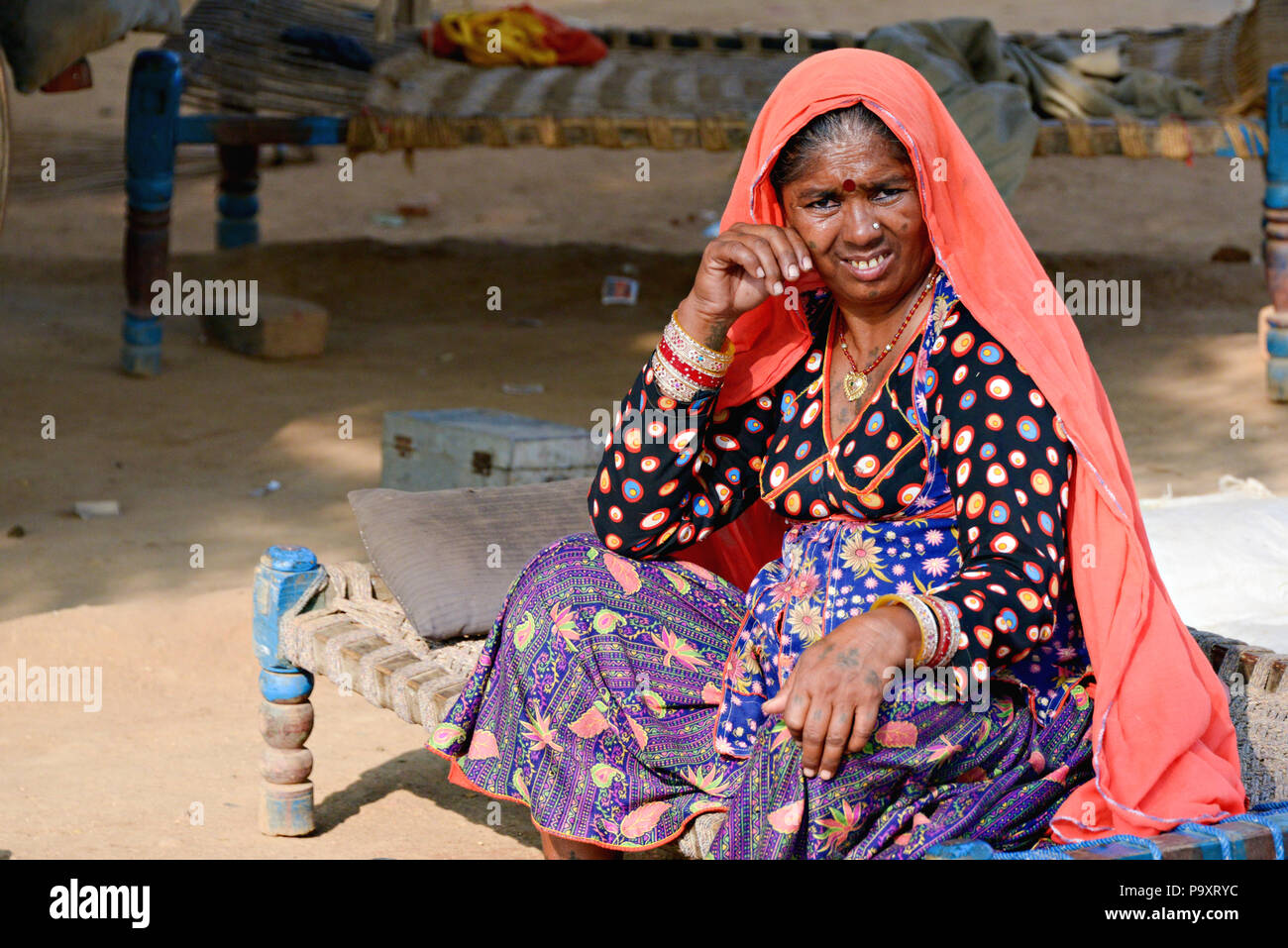 Lifestyle street scenes from a moving car, travelling from Jaipur to ...