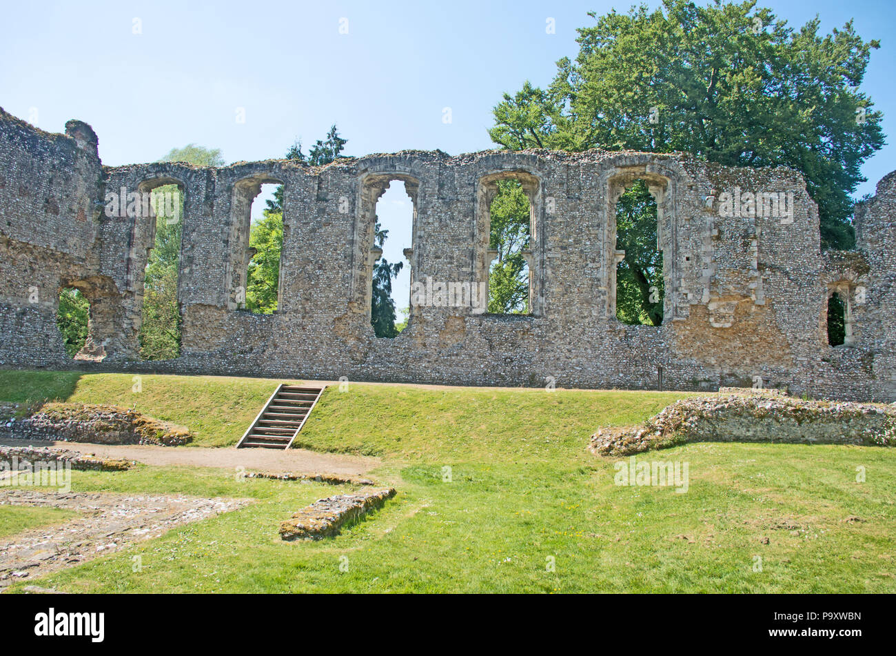 Wickham Abbey Hampshire England Stock Photo Alamy