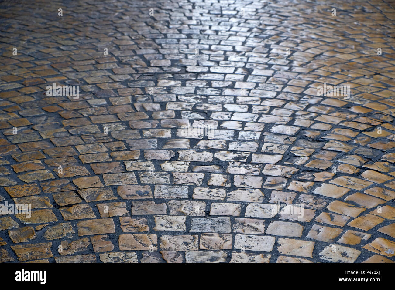 old cobblestone street background texture Stock Photo - Alamy