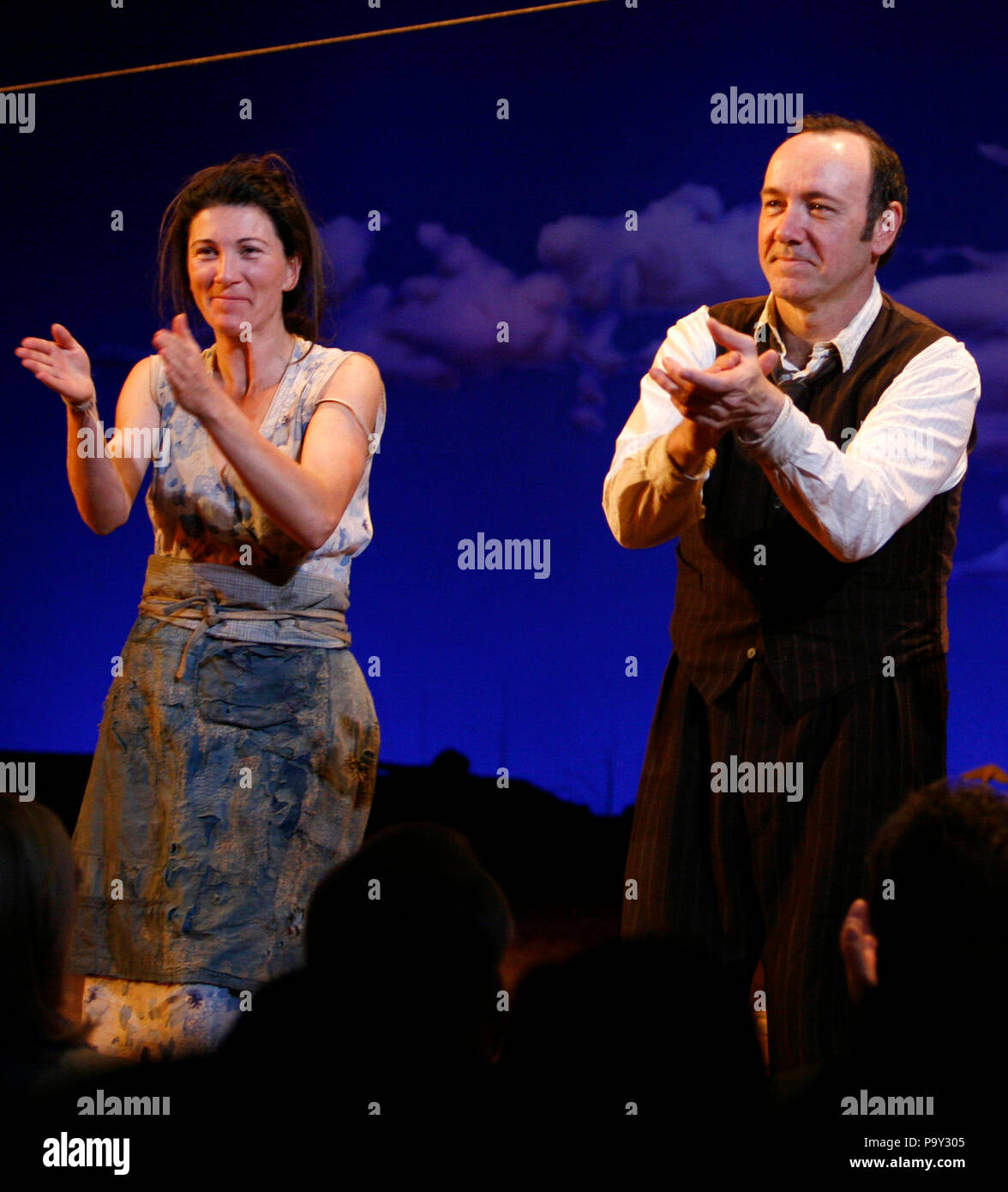 Colm Meaney, Eve Best, Kevin Spacey & Billy Carter during Opening Night Performance Curtain Call of Eugene O'Neill's A MOON FOR THE MISBEGOTTEN at the Brooks Atkinson Theatre in New York City. April 9, 2007 © Walter McBride / MediaPunch Stock Photo