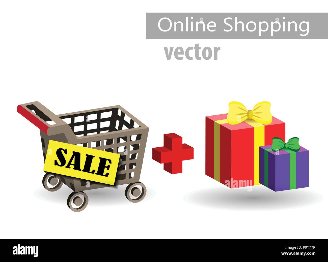 Shopping supermarket cart Stock Vector Image & Art - Alamy