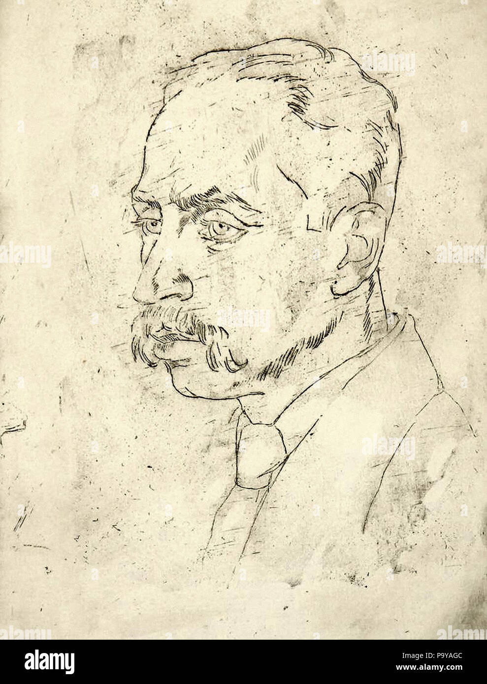 Orlik Emil Portrait of R. M. Rilke Stock Photo Alamy