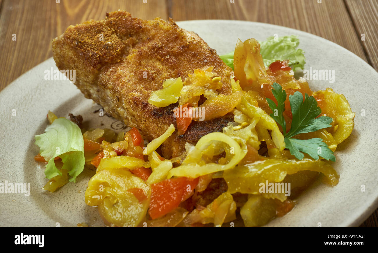 French Caribbean Creole Sauce For Fish seafood Stock Photo Alamy
