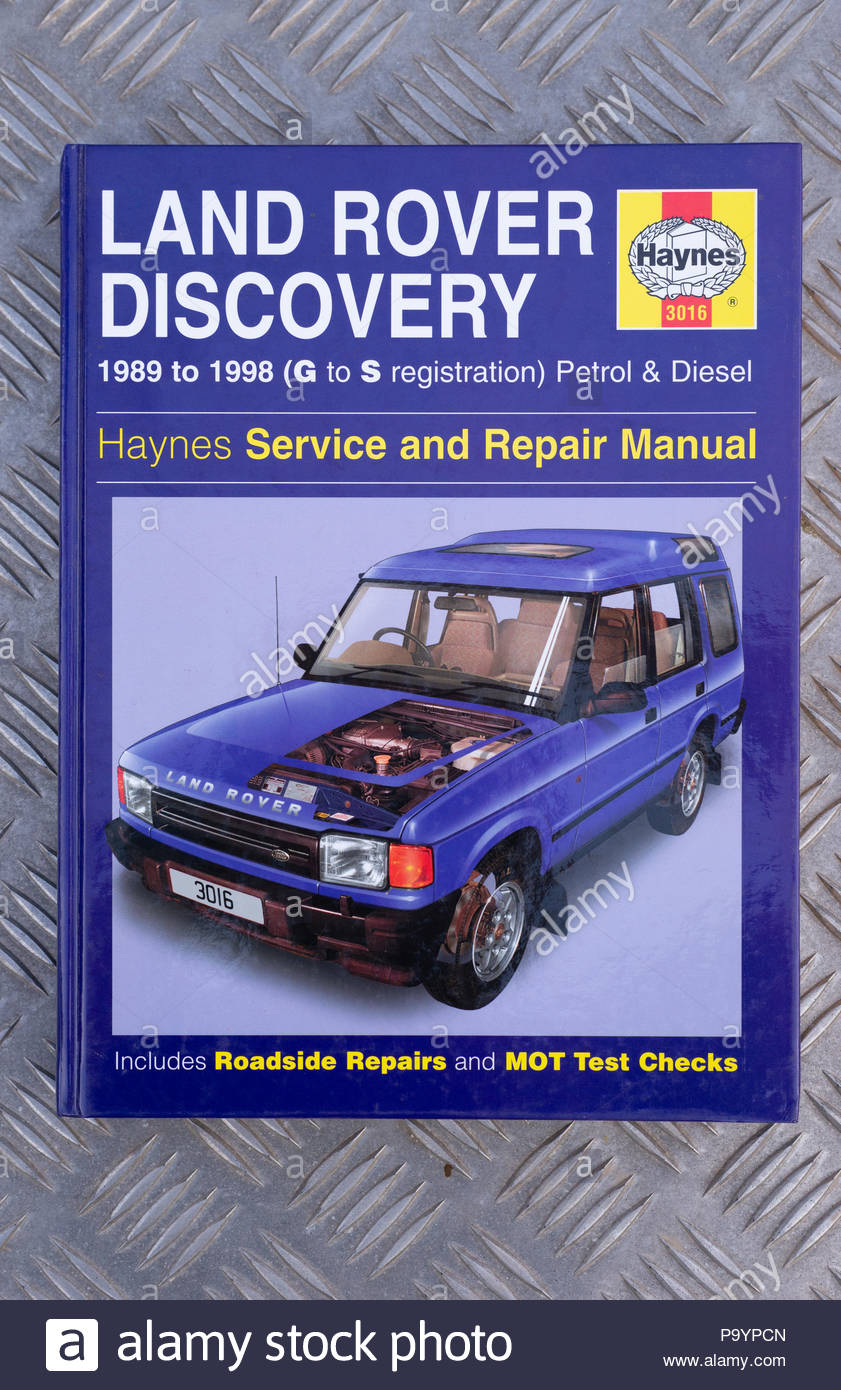 Haynes Manual - Land Rover - Discovery - Cover - Stock Image