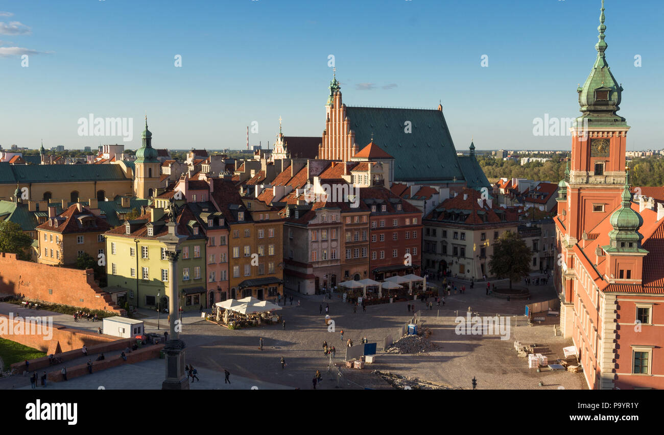 Warsaw old town Stock Photo - Alamy