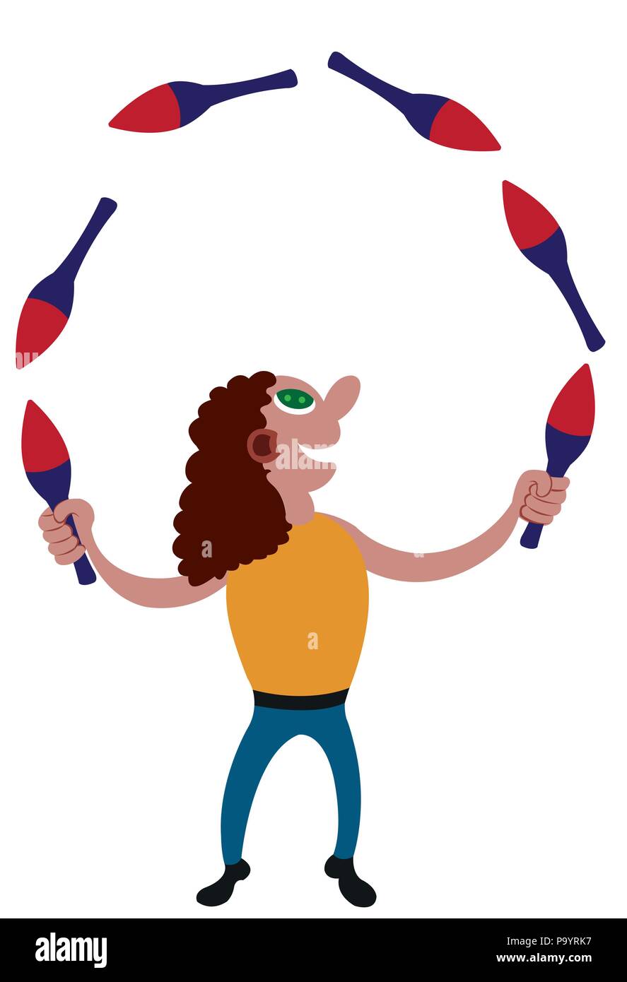 The juggler arts Stock Vector Images Alamy