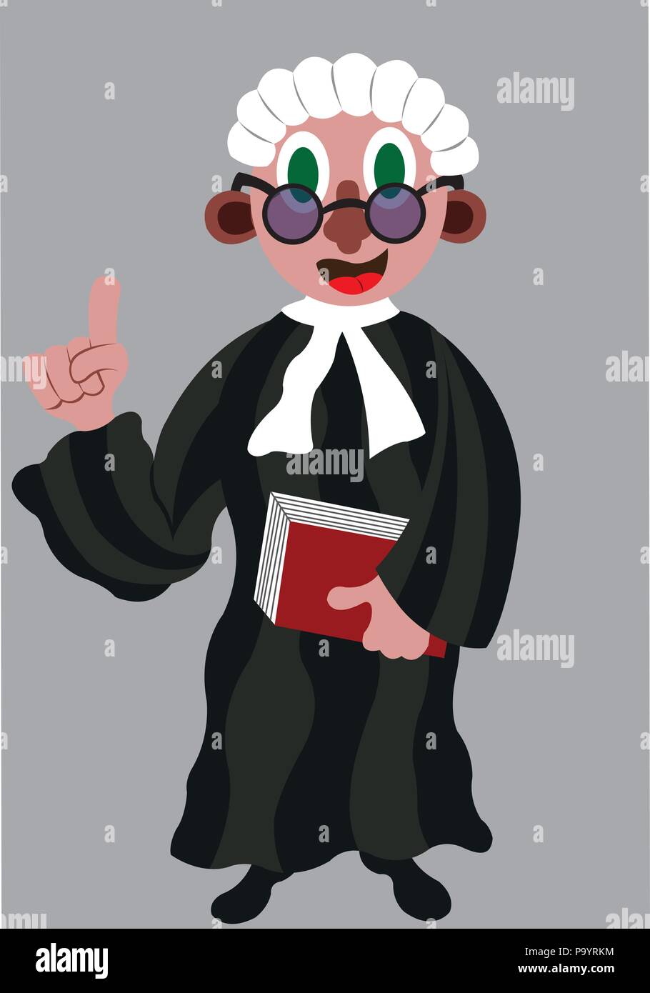 a lawyer on standby, Stock Vector