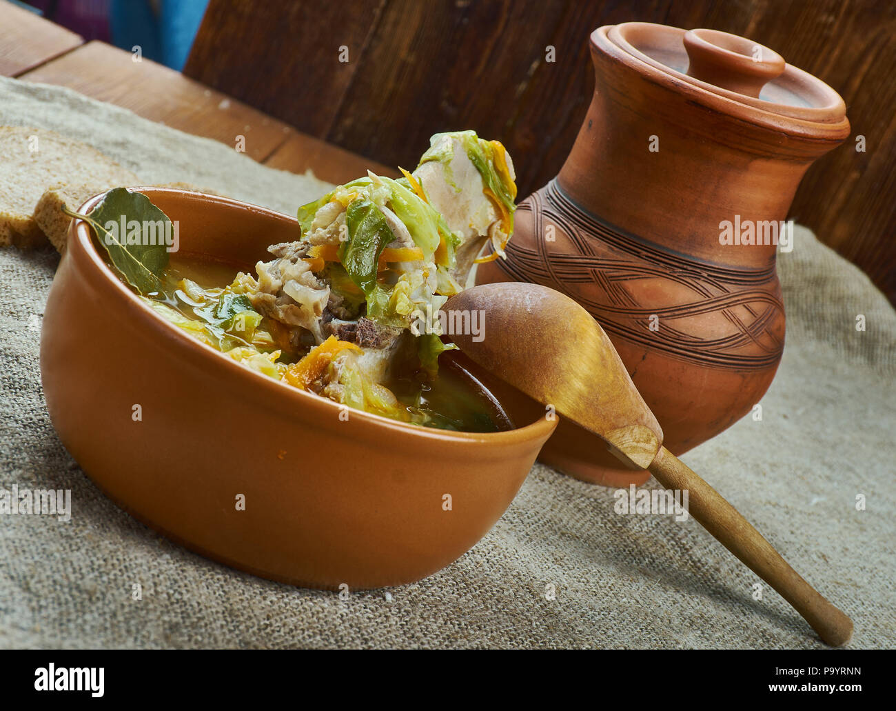 Kapusta Belarusian cabbage soup Stock Photo Alamy