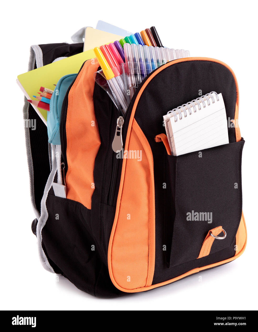 backpack with books