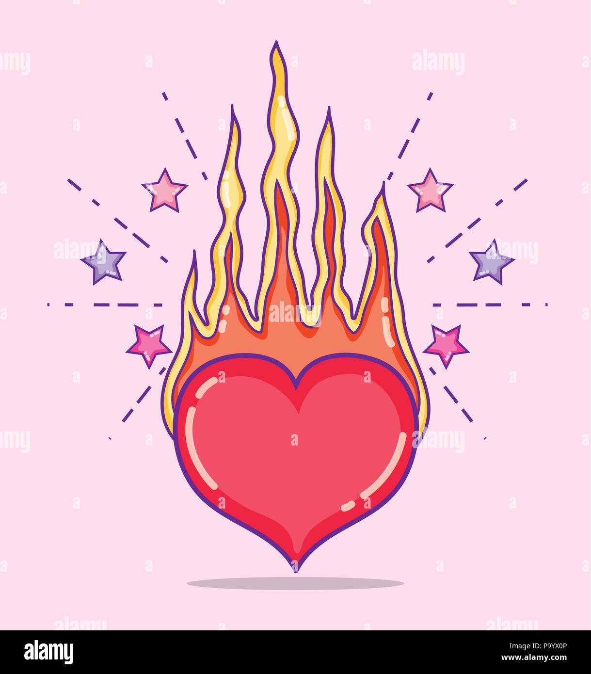 Page 3 Fire Heart Illustration High Resolution Stock Photography And Images Alamy