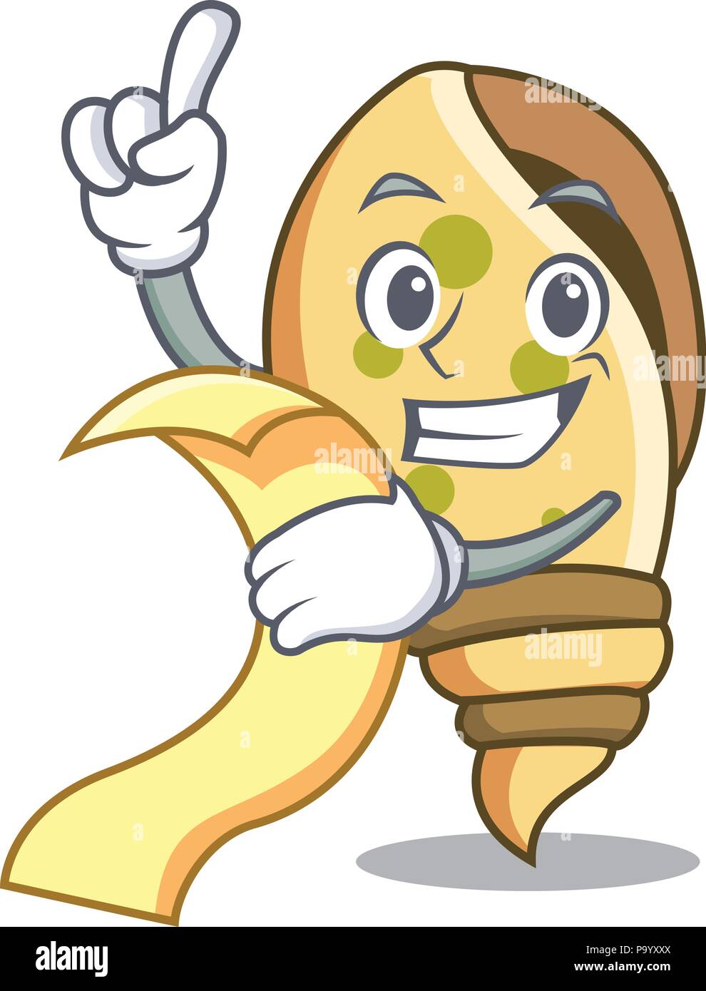 Shell Mascott With menu sea shell mascot cartoon Stock Vector Image & Art - Alamy